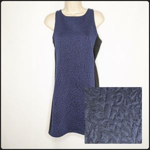 Collective concepts shift dress textured fabric